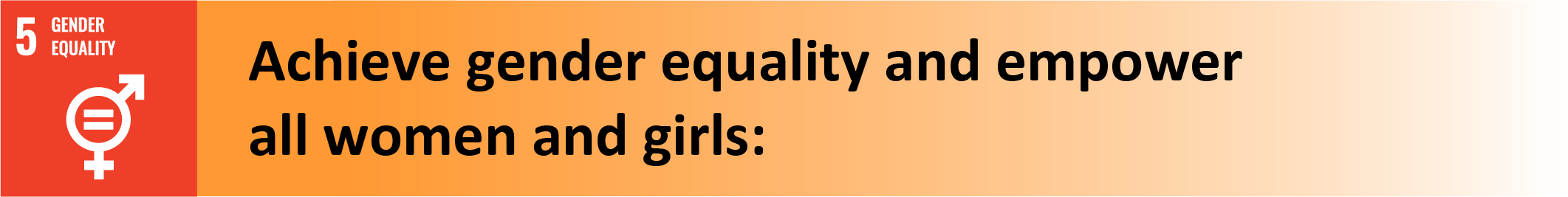 Achieve gender equality and empower all women and girls