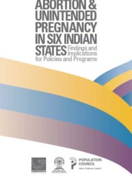 Abortion and Unintended Pregnancy in Six Indian States: Findings and Implications for Policies and Programs, Guttmacher Institute