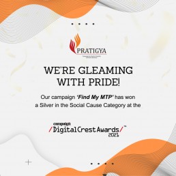 Campaign India Digital Crest Awards 2021 | The campaign for 'Powering A Pro-Choice World' with #FindMyMTP won a Silver in the Social Cause Category at the Campaign Digital Crest Awards.